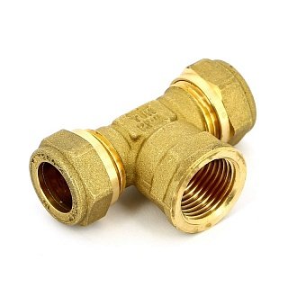 Тройник ВР 28 x 3/4" x 28 обжим TIEMME Артикул 1000117